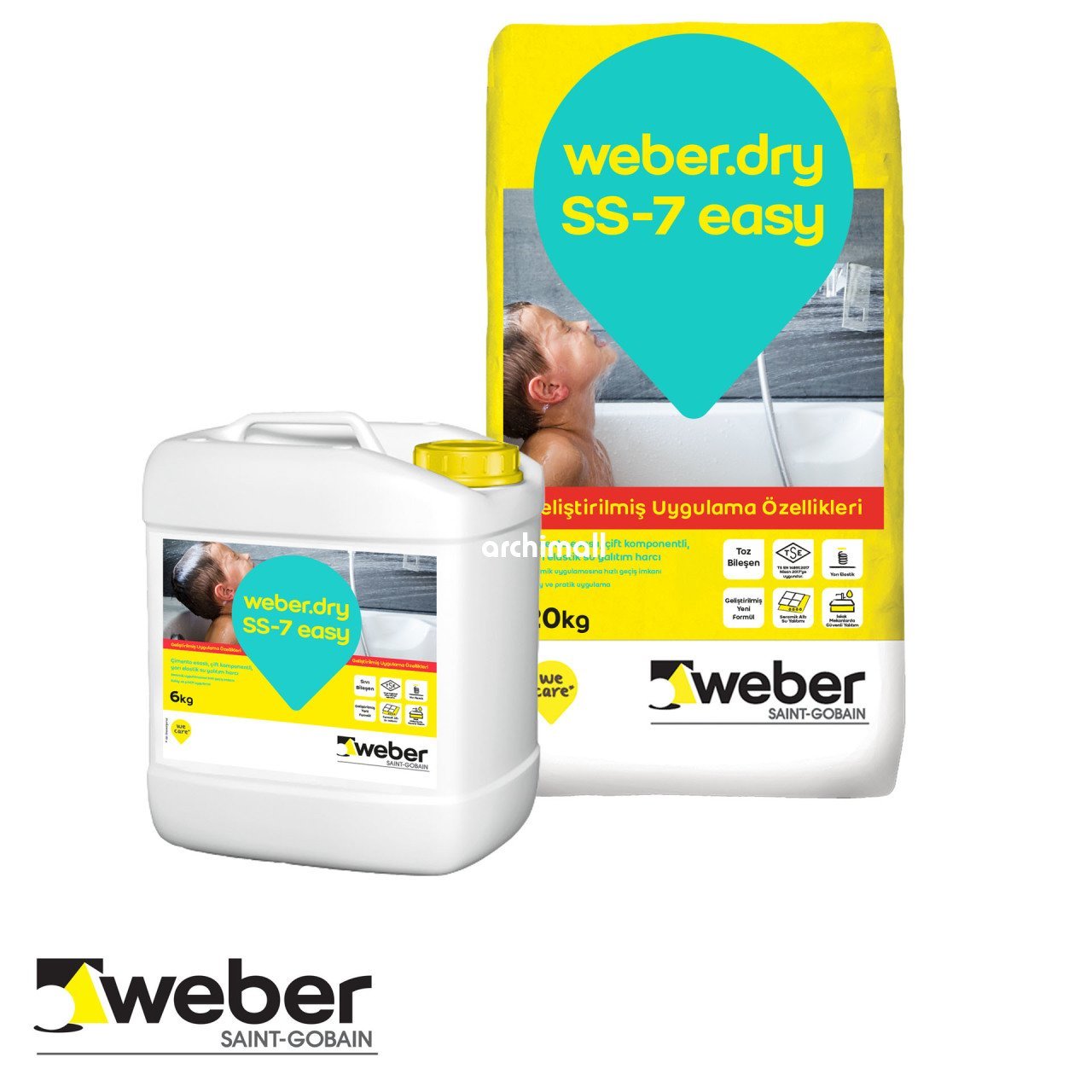 Weber SS-7 Easy Yalıtım Harcı (20 Kg Toz+ 6 Kg Sıvı)